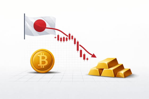 Why Gold Rose and Bitcoin Tumbled on Japan Bond Turmoil
