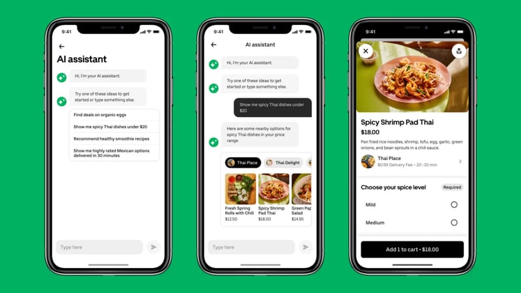 Uber Eats to replace search with a shopping agent
