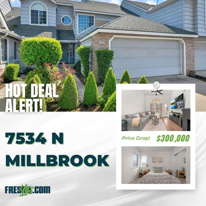 Hot Deal Alert: 7534 N Millbrook – Price Dropped to $300K! 🔥