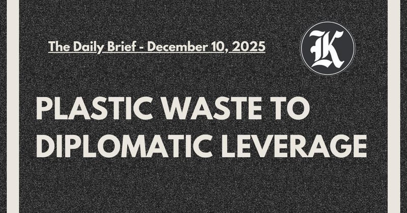 Plastic waste to Diplomatic Leverage 