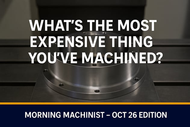 💸 What’s the Most Expensive Thing You’ve Machined?