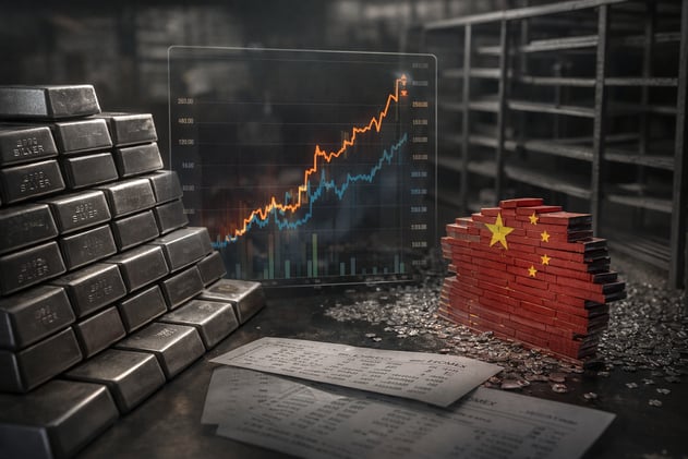 Silver's Multi-Year Structural Deficit Finally Forcing Price Higher, Silver Price Trading 7.55% Higher In China, Chinese Silver Inventories Getting Critically Low, COMEX Silver Longs Were Halved From September to December