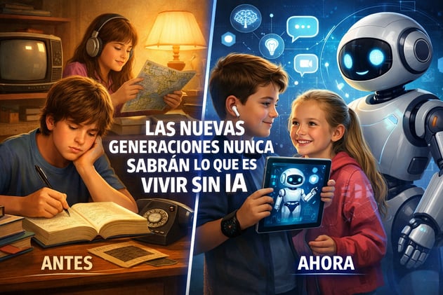 Las siguientes generaciones no sabrán cómo se vivía sin IA