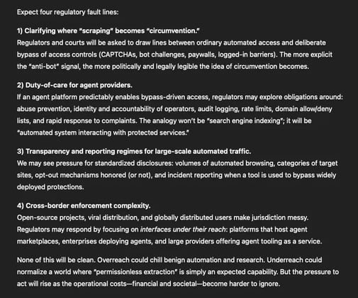 Let the AI agent decide what to extract; let the bypass tool handle how to get in. And when defenders adapt, the attackers adapt again—fast.