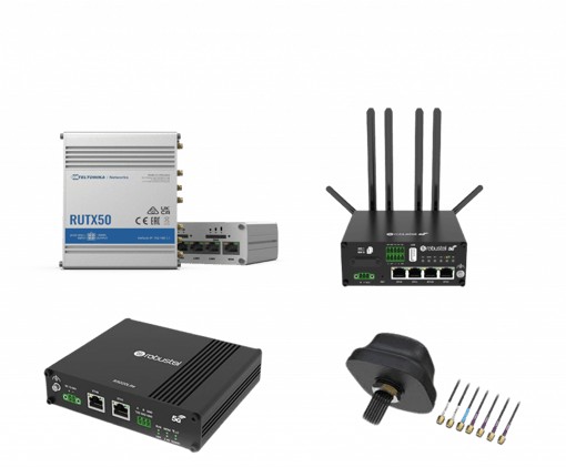 Routers 5G y antenas vehiculares de exterior