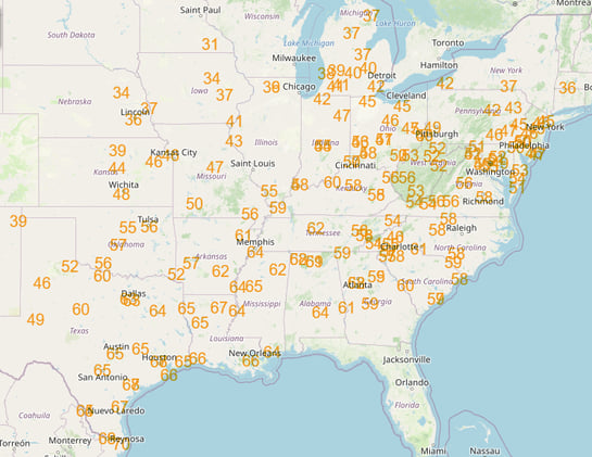 Springlike weather to overtake southern and eastern states