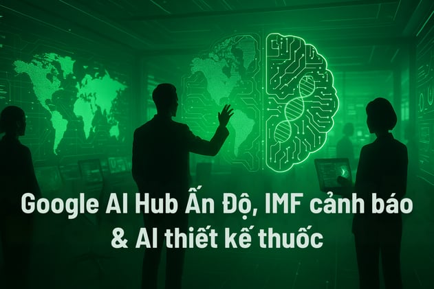 AI 24h | Google AI Hub Ấn Độ, IMF cảnh báo & AI thiết kế thuốc