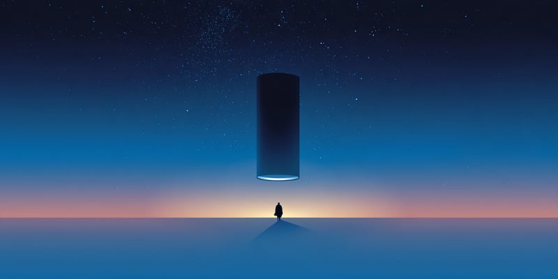 The 50km cylinder floating through space