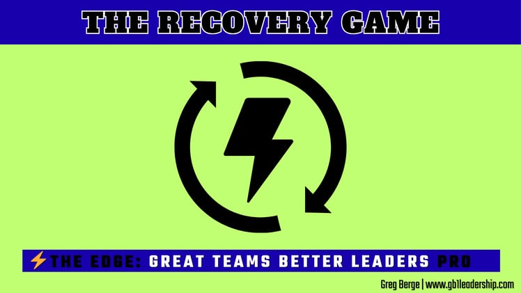 ⚡️ The EDGE: The Recovery Game