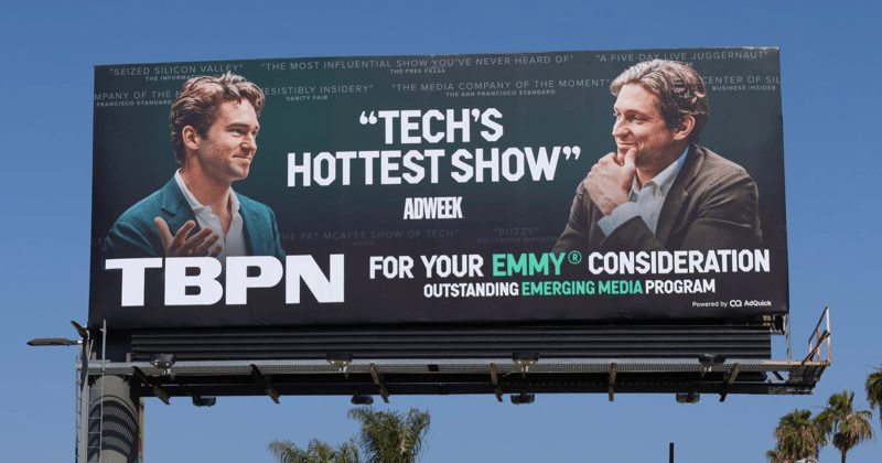 TBPN’s Emmy FYC Billboards