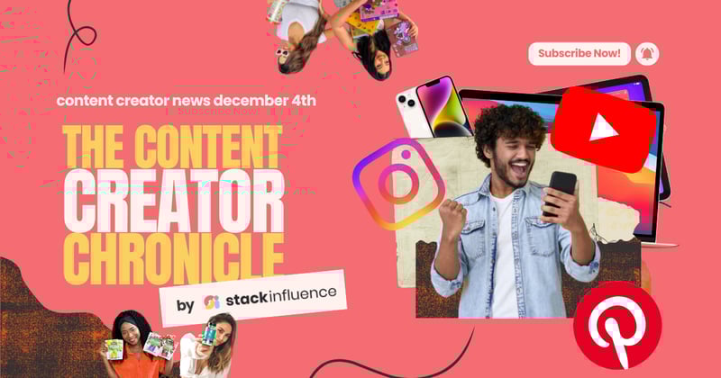 content creator news - december 4th