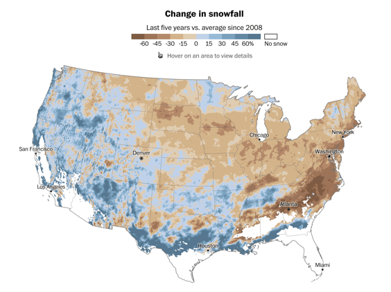 ❄️ How Snowfall is Changing Across the United States