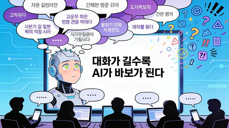 솔직히.. GPT-5도 긴 대화 앞에선 무너집니다 🤖