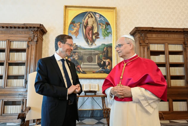 Pope Leo XIV Presses for Hostage Release in Meeting With Israeli President