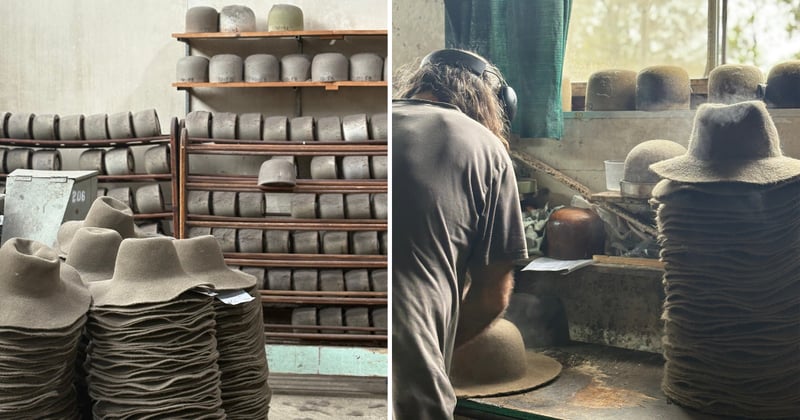 You can't see how Akubra hats are made, but I can show you