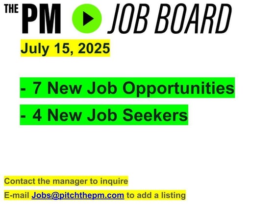 Pitch The PM - Job Board