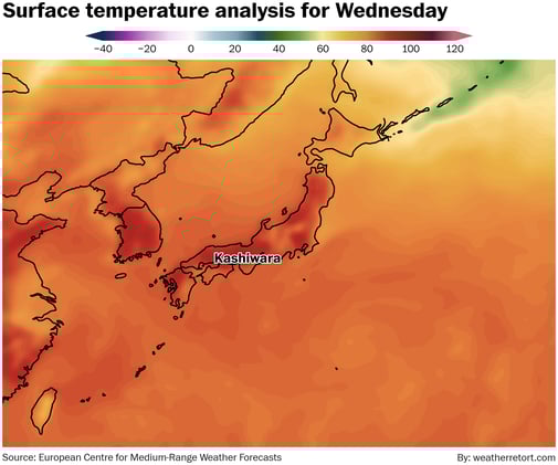 Japan sets national high temperature record as U.S. heat wanes