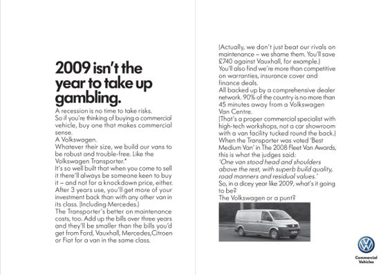 1-JAN-2026 | Excerpt from David Abbott’s “2009” Ad for VW