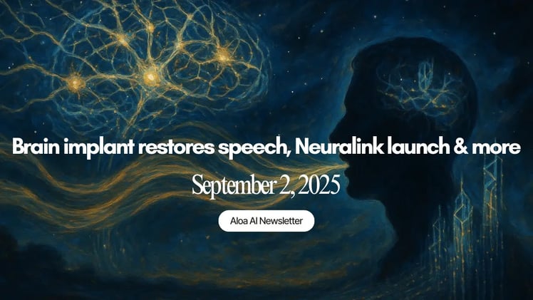 Brain implant restores speech, Neuralink launch & more (September 2, 2025)