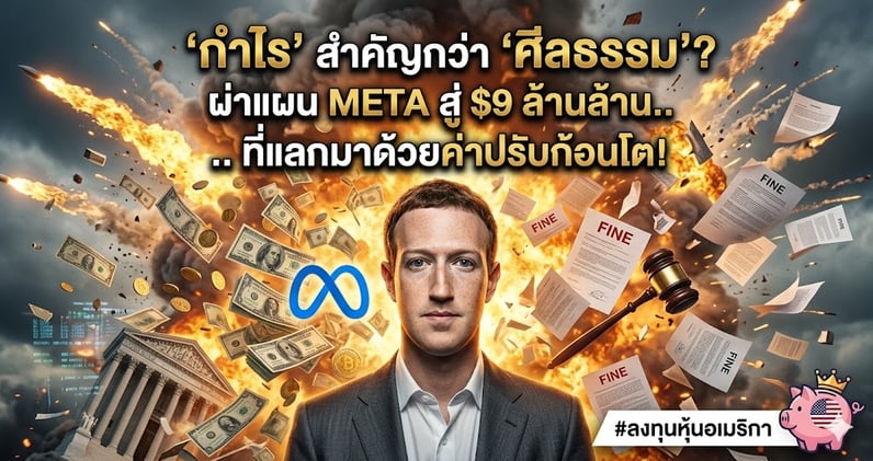'กําไร' สําคัญกว่า 'ศีลธรรม'? ผ่าแผน META สู่ $9 ล้านล้าน.. ที่แลกมาด้วยค่าปรับก้อนโต!