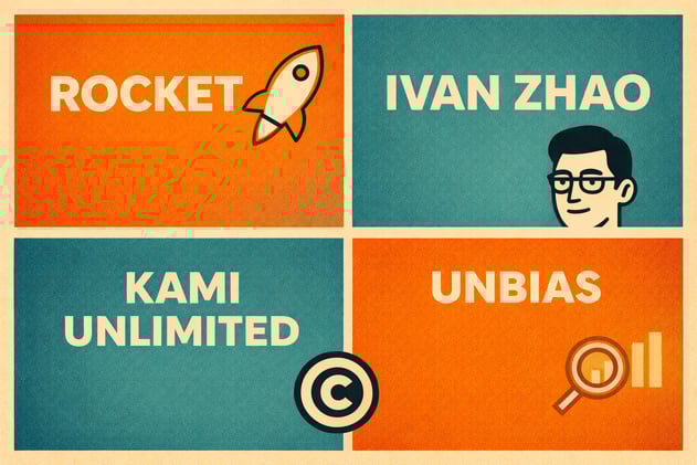 Rocket, Ivan Zhao, KAMI, Unbias — Markets, Minds, Creators, and Signals