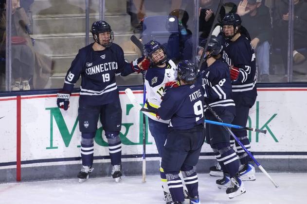 UConn heads into winter break on a high note with sweep of Merrimack