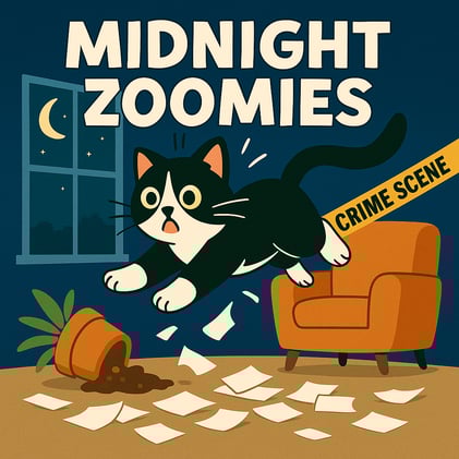 🐾Midnight Zoomies and a Crime Scene🐾