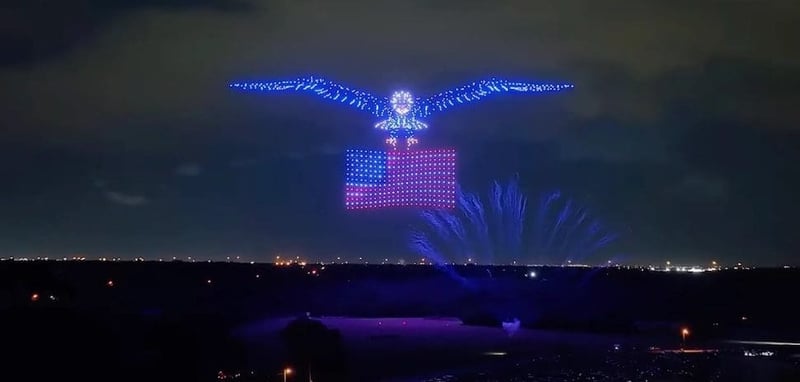 July 4th Drone show at Paradise Coast Sports Complex on July 6th