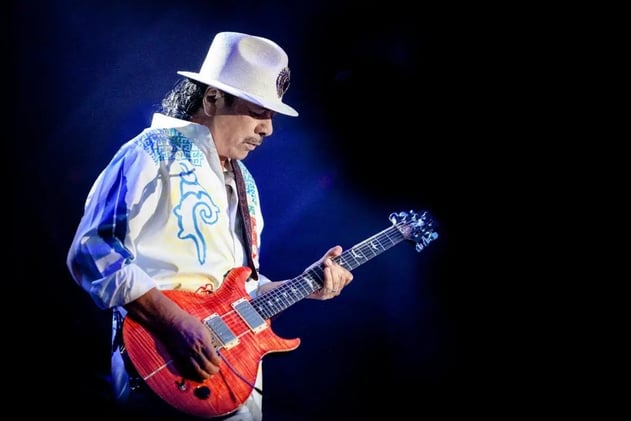 Carlos Santana Extends Las Vegas Residency, New Conversation with Grateful Guitars Founder Andy Logan
