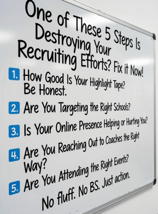 So You Want To Play College Soccer? -  One of these 5 Steps Is Destroying Your Recruiting Efforts? Fix it Now!