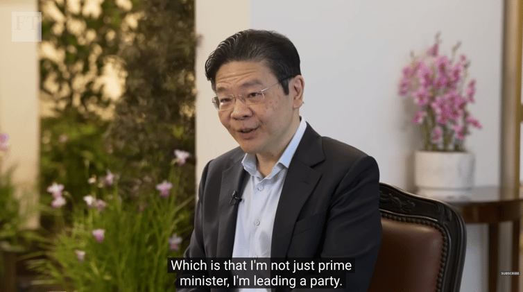 🇸🇬 Singapore: "I am not just Prime Minister, I am leading a party."