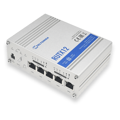 RUTX12 – Router LTE CAT6 (dual modem) hasta 600Mbps