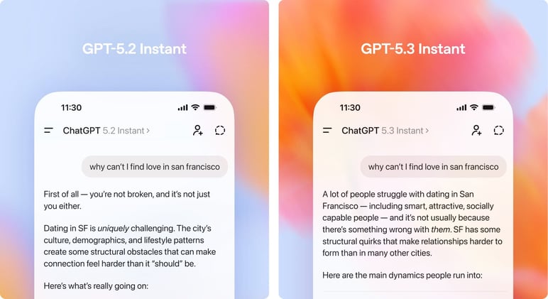 🚀 OpenAI released GPT-5.3 Instant