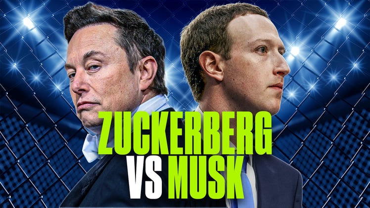Elon vs. Zuck Cage Match?! 😳👊