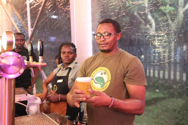 Boniface Muiruki Brings Craft Beer to GIZ End of Year Party