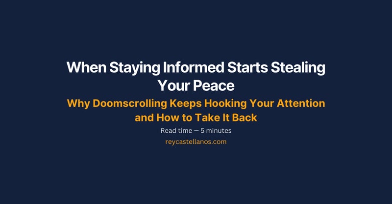 When Staying Informed Starts Stealing Your Peace
