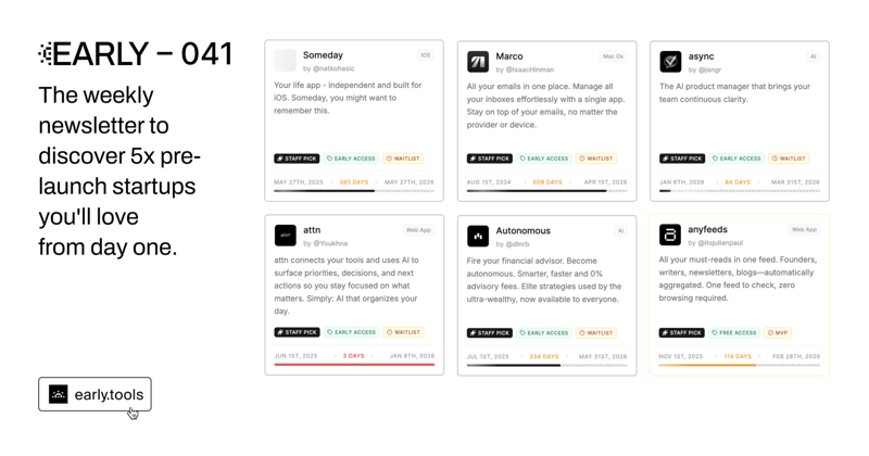 early.tools 041 » we're so back!!!