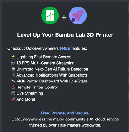 OctoEverywhere now supports BambuLab Printers!
