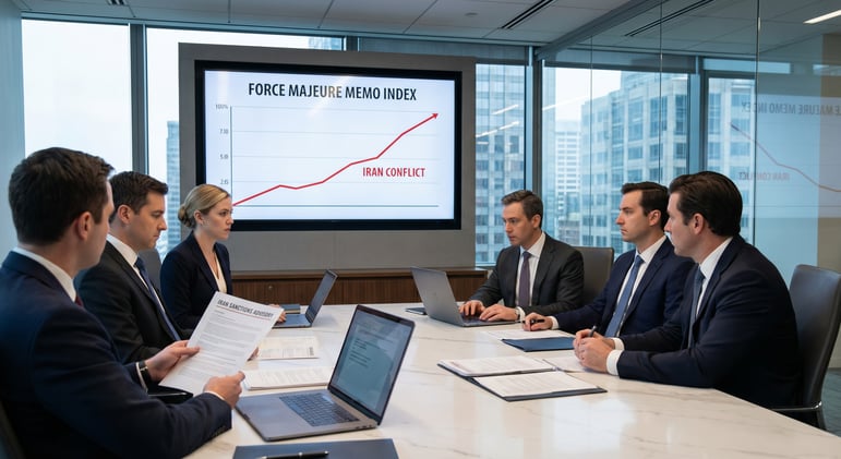Iran Conflict Reaches the "Force Majeure Memo Index" for Major Law Firms
