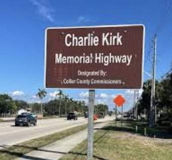 Local Builder Steps In After Collier County Road Signs Honoring Charlie Kirk Spark Backlash