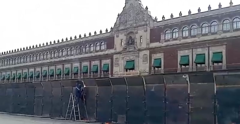 👀¿Por qué está blindado Palacio Nacional?