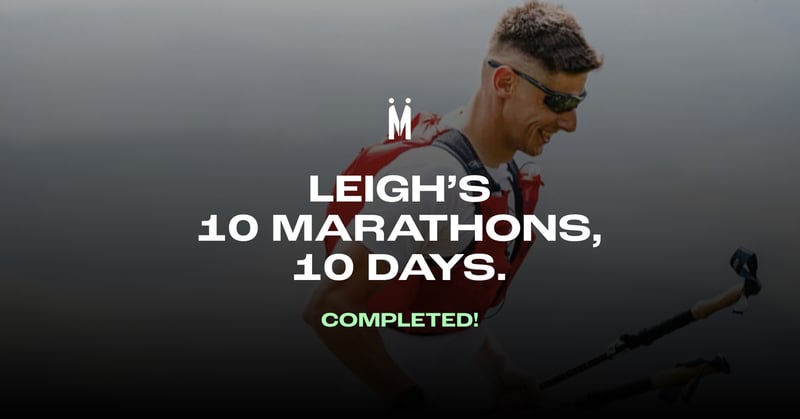 MEETUP NEWS: Leigh Edwards – 10 Marathons, 10 Days, One Massive Cause 🏁💙
