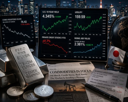 The Real Shock Is Not That Commodities Have Been Rising — It’s How Few People Understand What 76.42M Ounces of COMEX Silver, Rising JGB Yields, and Cracking Credit Actually Mean