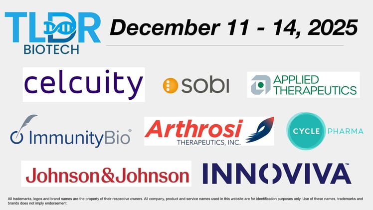 Biotech & Pharma Updates | December 11 - 14, 2025