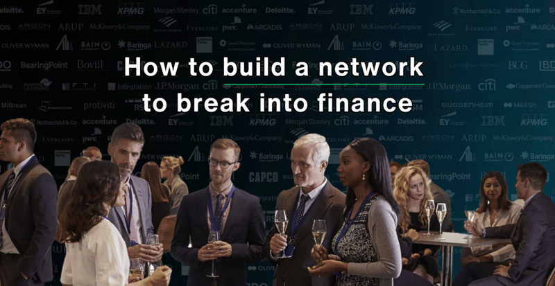 How to Network Your Way into Finance