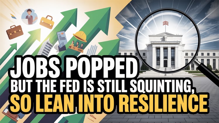 Jobs Popped but the Fed Is Still Squinting, So Lean Into Resilience