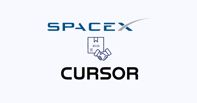 SpaceX partners with Cursor, with option to acquire for $60B or pay $10B