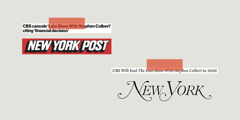 📺 TV: CBS Cancels Colbert