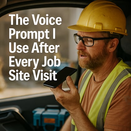 The Voice Prompt I Use After Every Job Site Visit