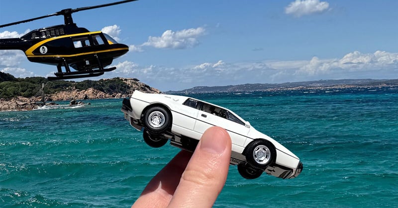 The ultimate recreation of The Spy Who Loved Me scenes on Sardinia